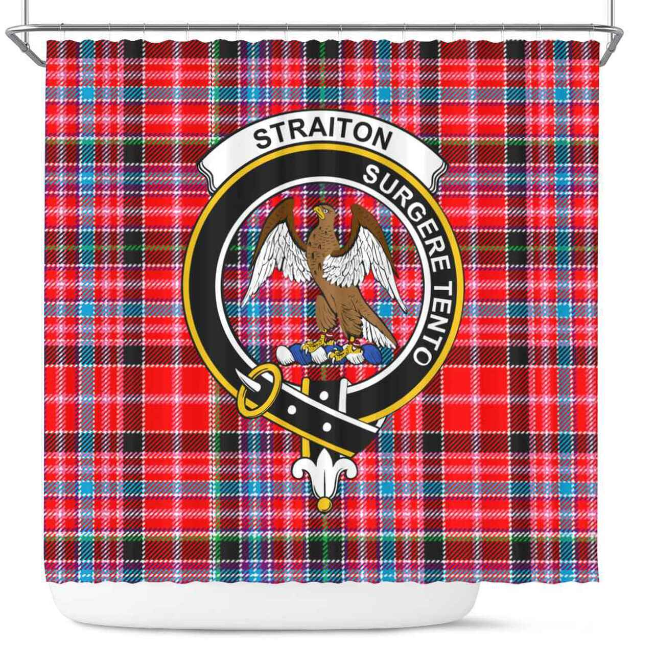 Straiton Tartan Crest Shower Curtain