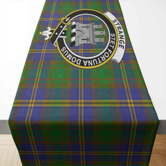 Strange (or Strang) Tartan Crest Table Runner - Cotton table runner