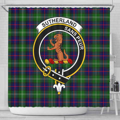 Sutherland II Tartan Crest Shower Curtain