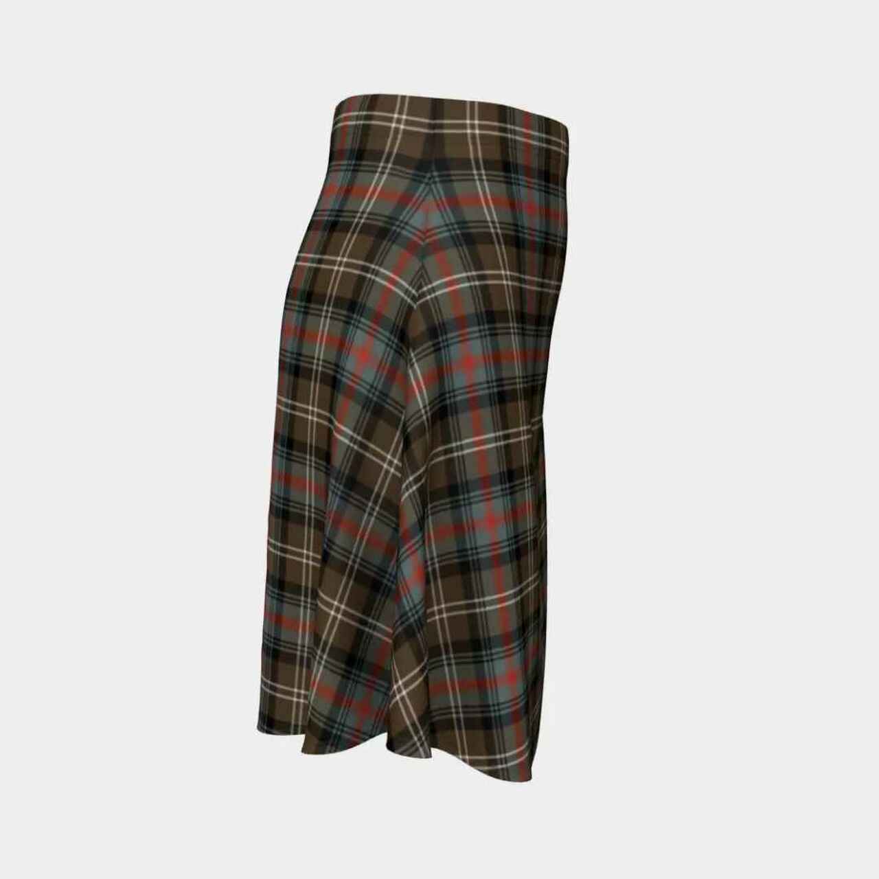 Sutherland Weathered Tartan Flared Skirt