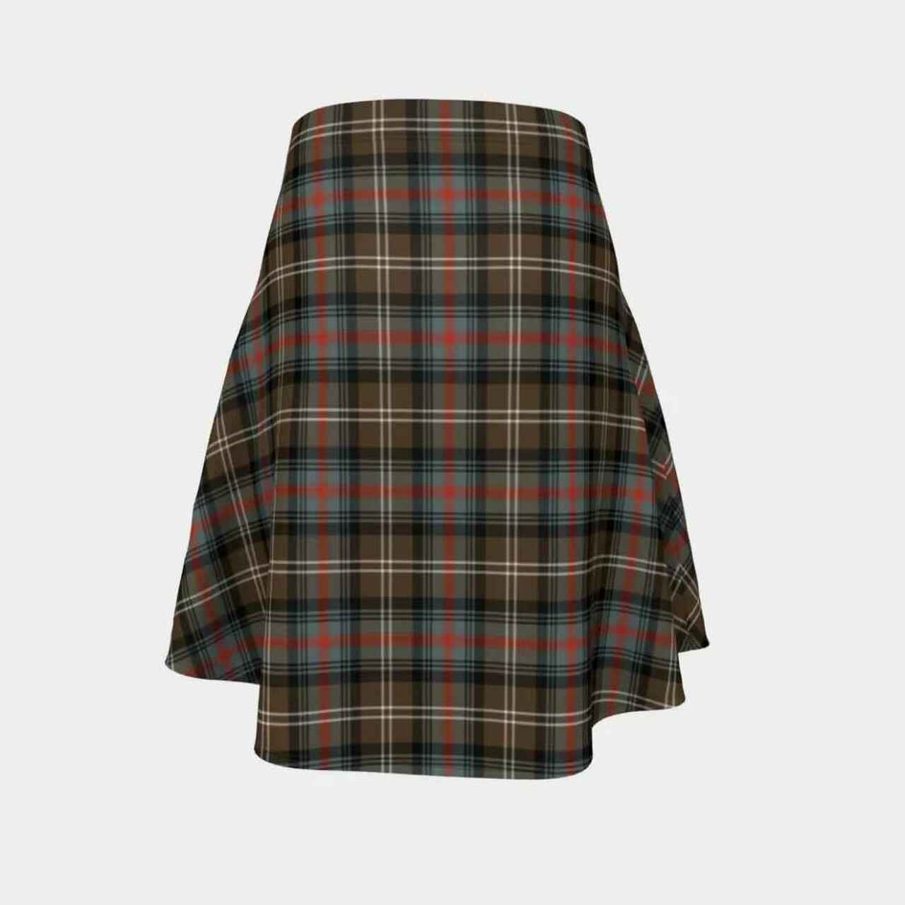 Sutherland Weathered Tartan Flared Skirt