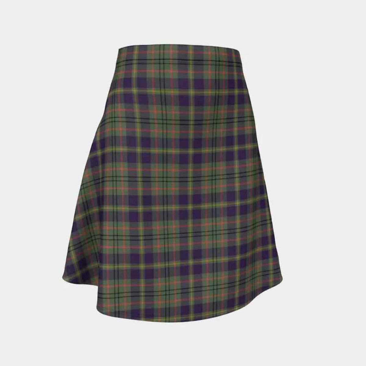 Taylor Weathered Tartan Flared Skirt