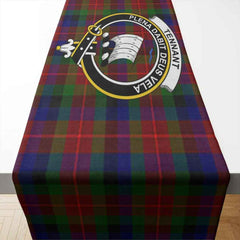 Tennant Tartan Crest Table Runner - Cotton table runner