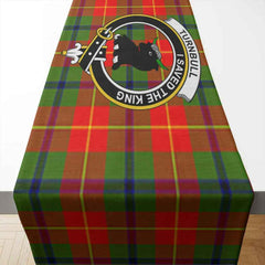 Turnbull Tartan Crest Table Runner - Cotton table runner