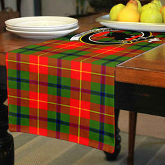 Turnbull Tartan Crest Table Runner - Cotton table runner