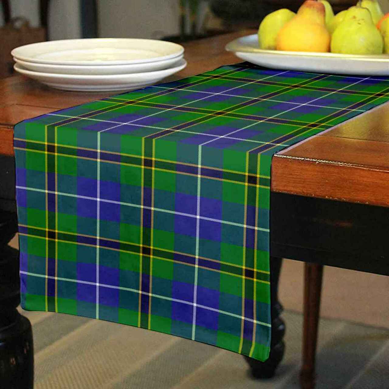 Turnbull Hunting Tartan Table Runner - Cotton table runner