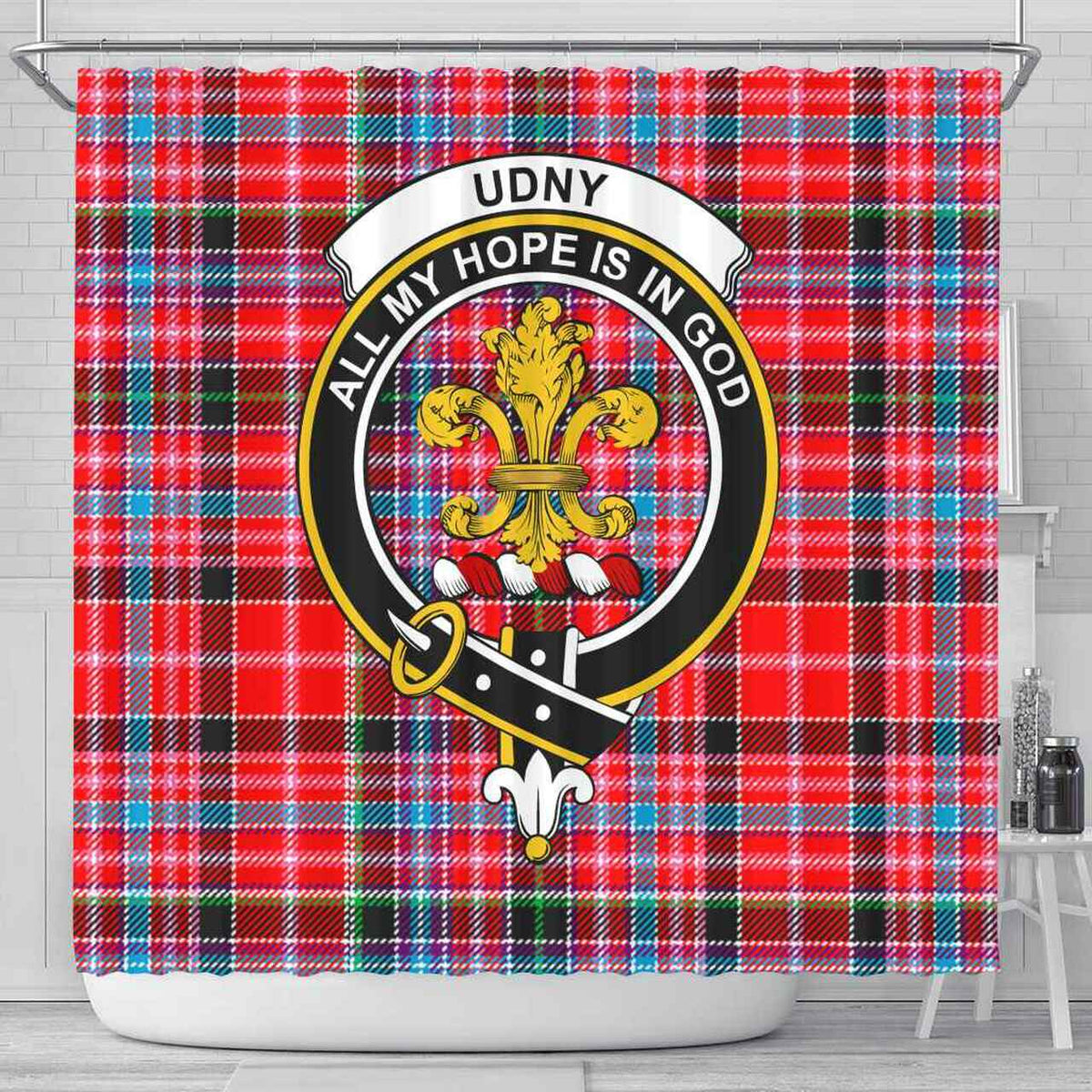 Udny Tartan Crest Shower Curtain