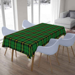 Wallace Hunting - Green Tartan Tablecloth