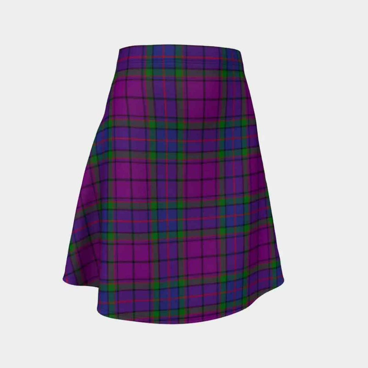 Wardlaw Modern Tartan Flared Skirt