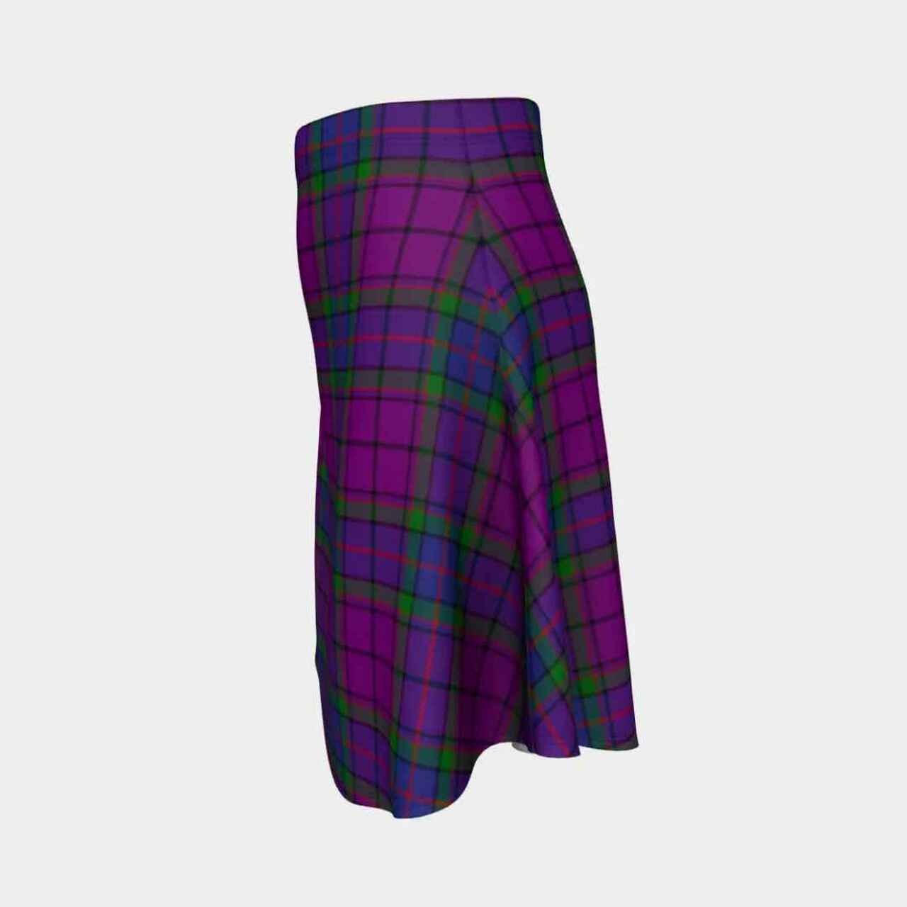 Wardlaw Modern Tartan Flared Skirt