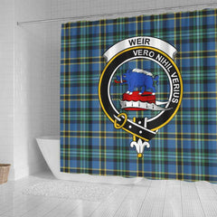 Weir Tartan Crest Shower Curtain