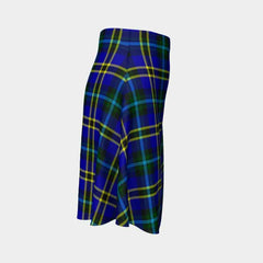 Weir Modern Tartan Flared Skirt