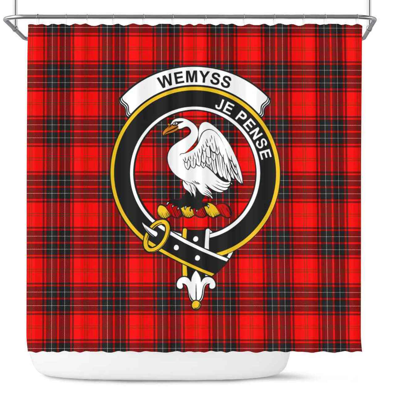 Wemyss Tartan Crest Shower Curtain