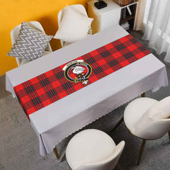 Wemyss Tartan Crest Table Runner - Cotton table runner