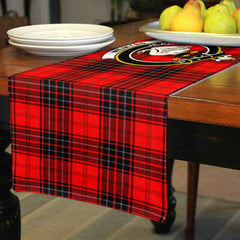 Wemyss Tartan Crest Table Runner - Cotton table runner