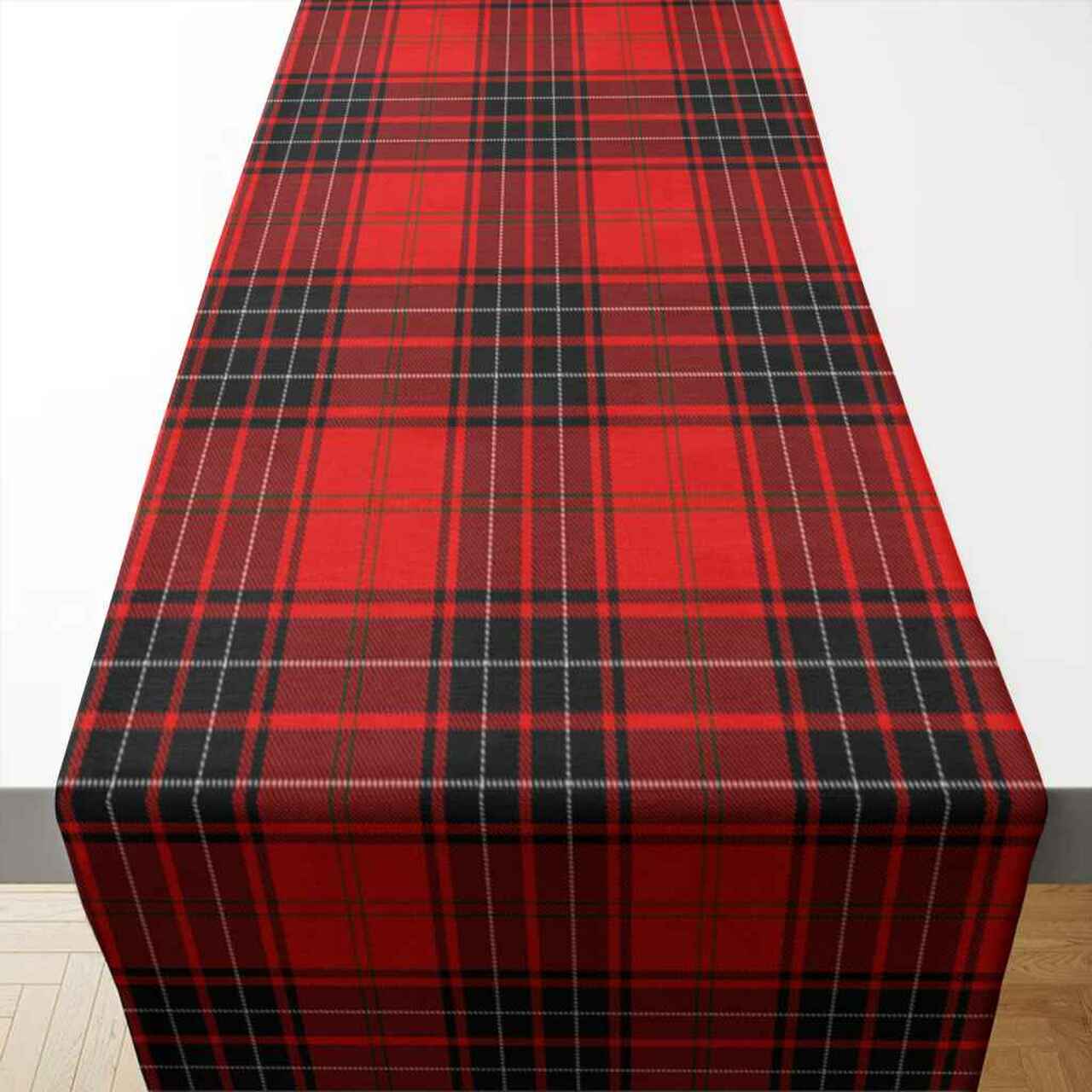 Wemyss Modern Tartan Table Runner - Cotton table runner