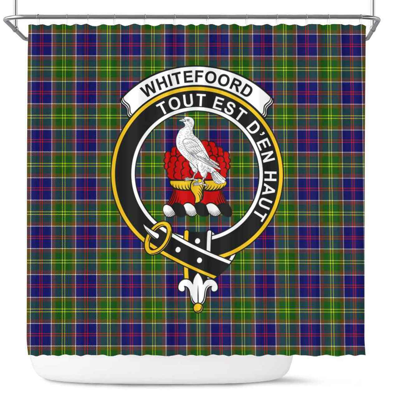 Whiteford Tartan Crest Shower Curtain