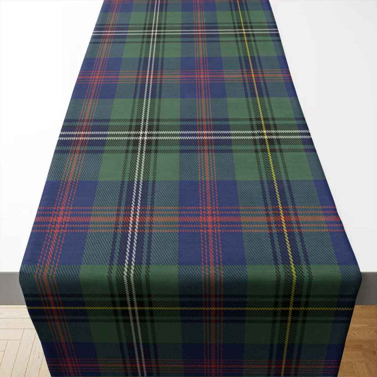 Wood Modern Tartan Table Runner - Cotton table runner