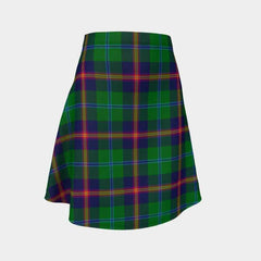 Young Modern Tartan Flared Skirt