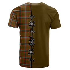 Seton Hunting Modern Tartan T-shirt - Lion Rampant And Celtic Thistle Style