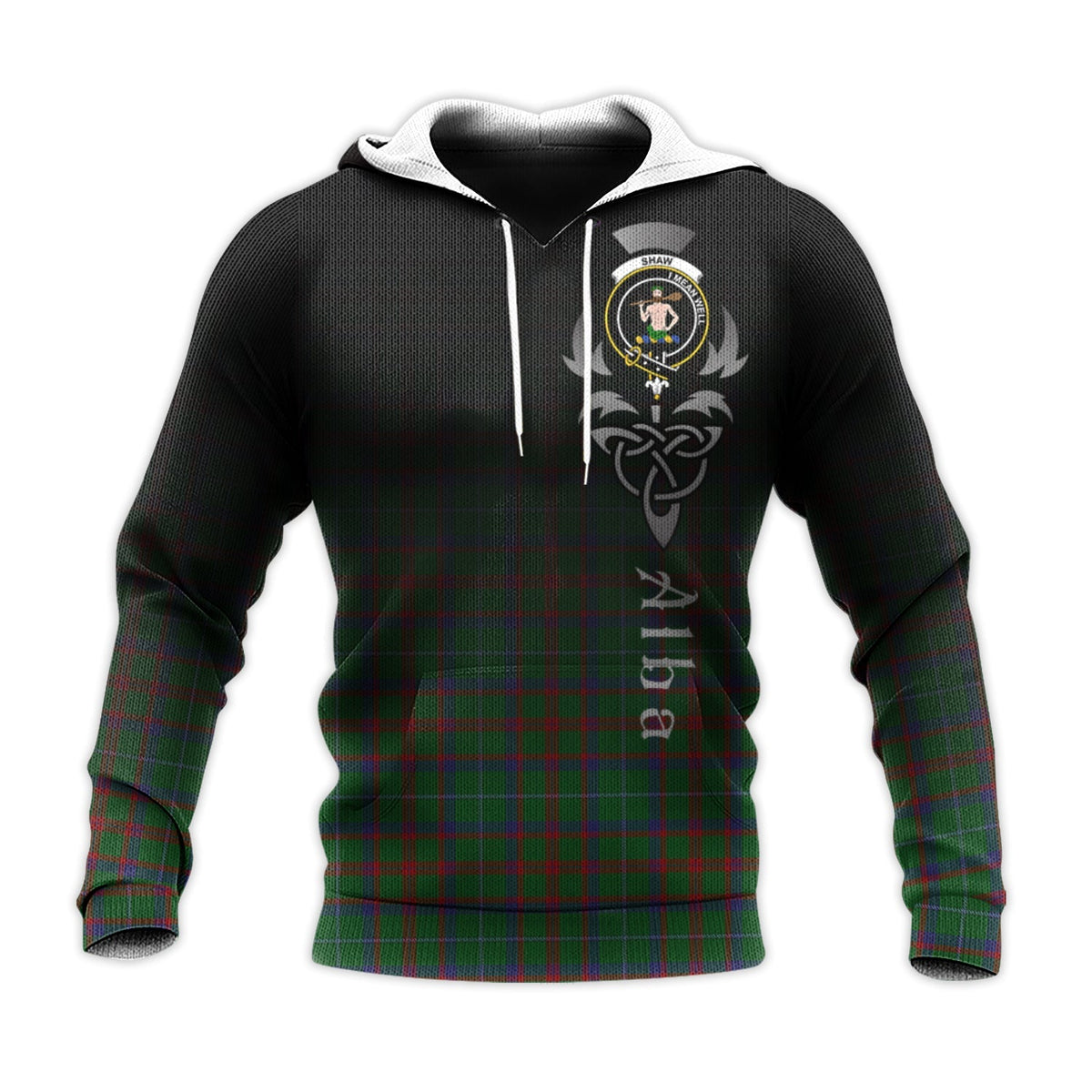 Shaw Of Tordarroch Green Hunting Tartan Hoodie - Alba Celtic Style