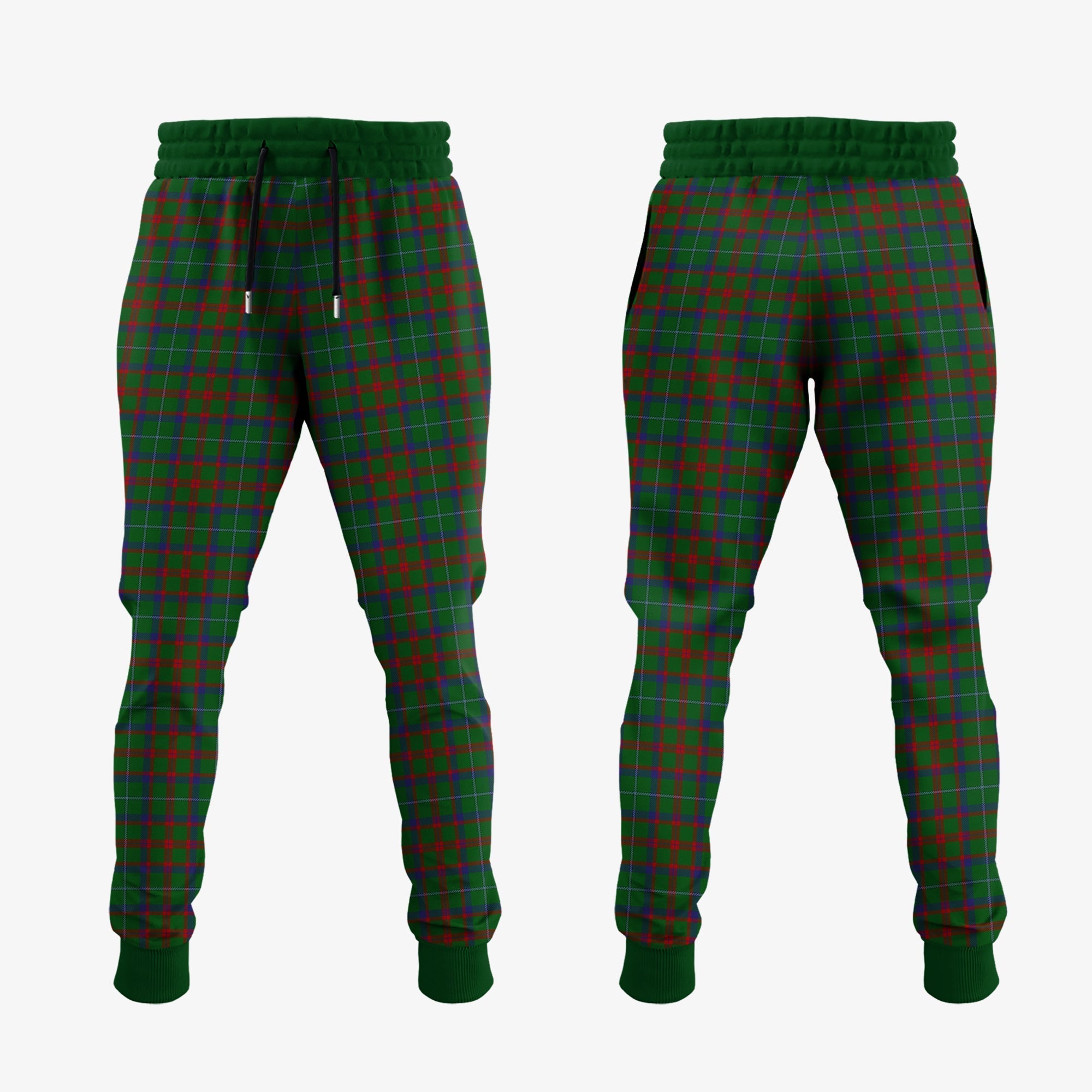 Shaw Of Tordarroch Green Hunting Tartan Crest Jogger Sweatpants