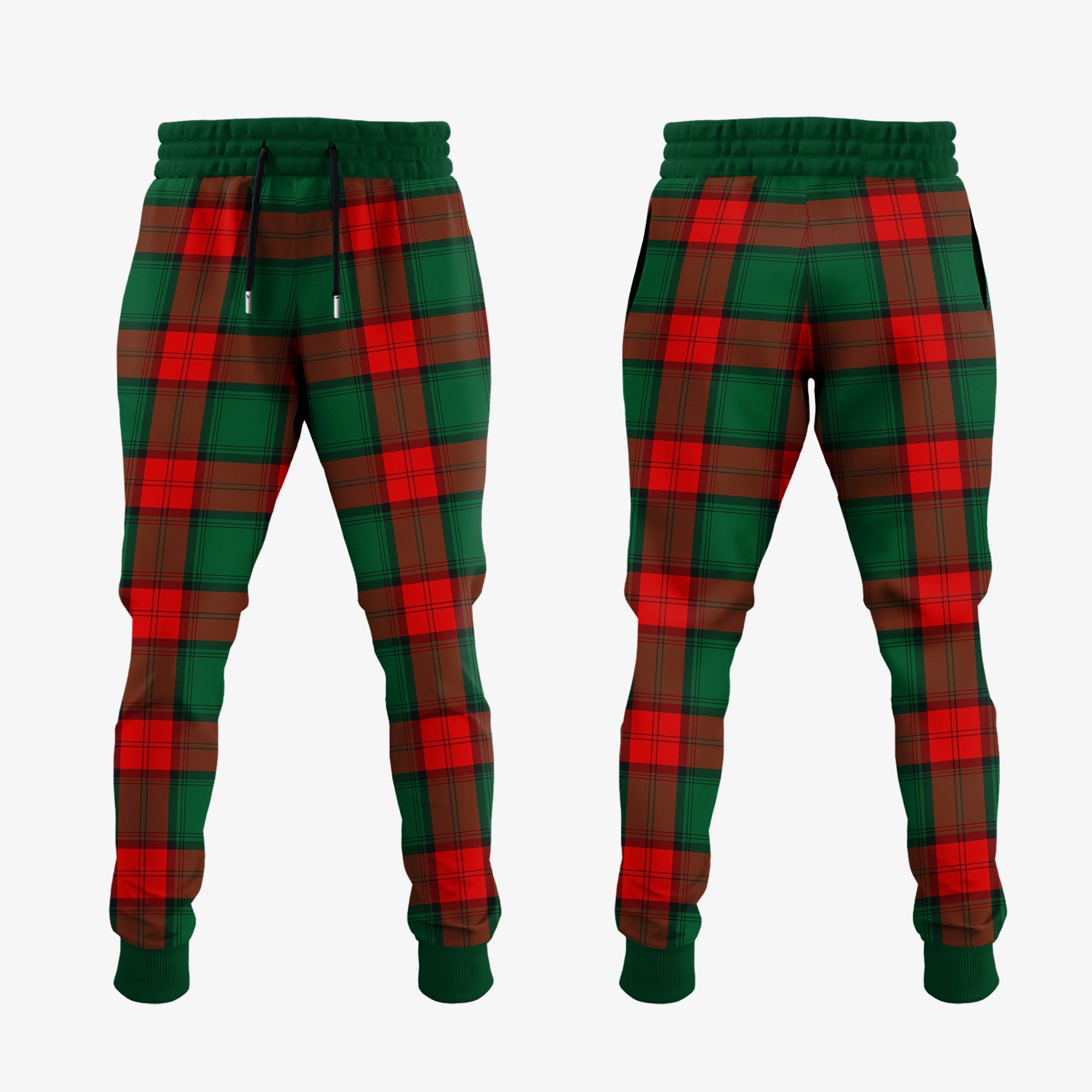 Stewart Atholl Modern Tartan Crest Jogger Sweatpants