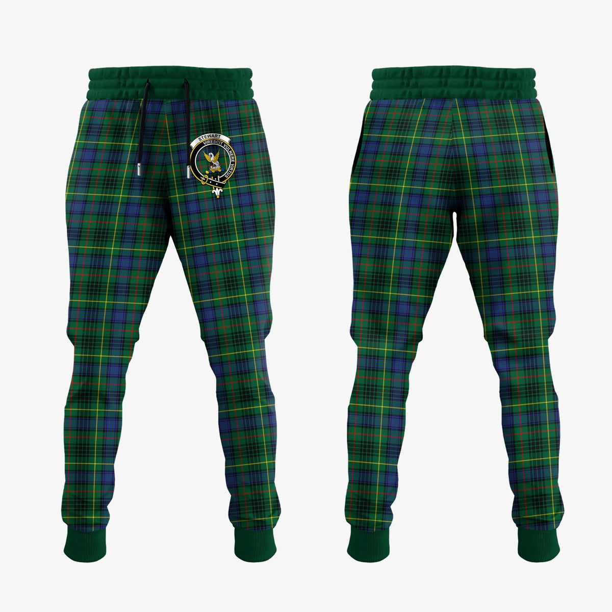 Stewart Hunting Modern Tartan Crest Jogger Sweatpants