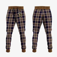 Stewart Navy Tartan Crest Jogger Sweatpants