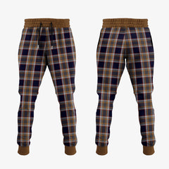 Stewart Navy Tartan Crest Jogger Sweatpants