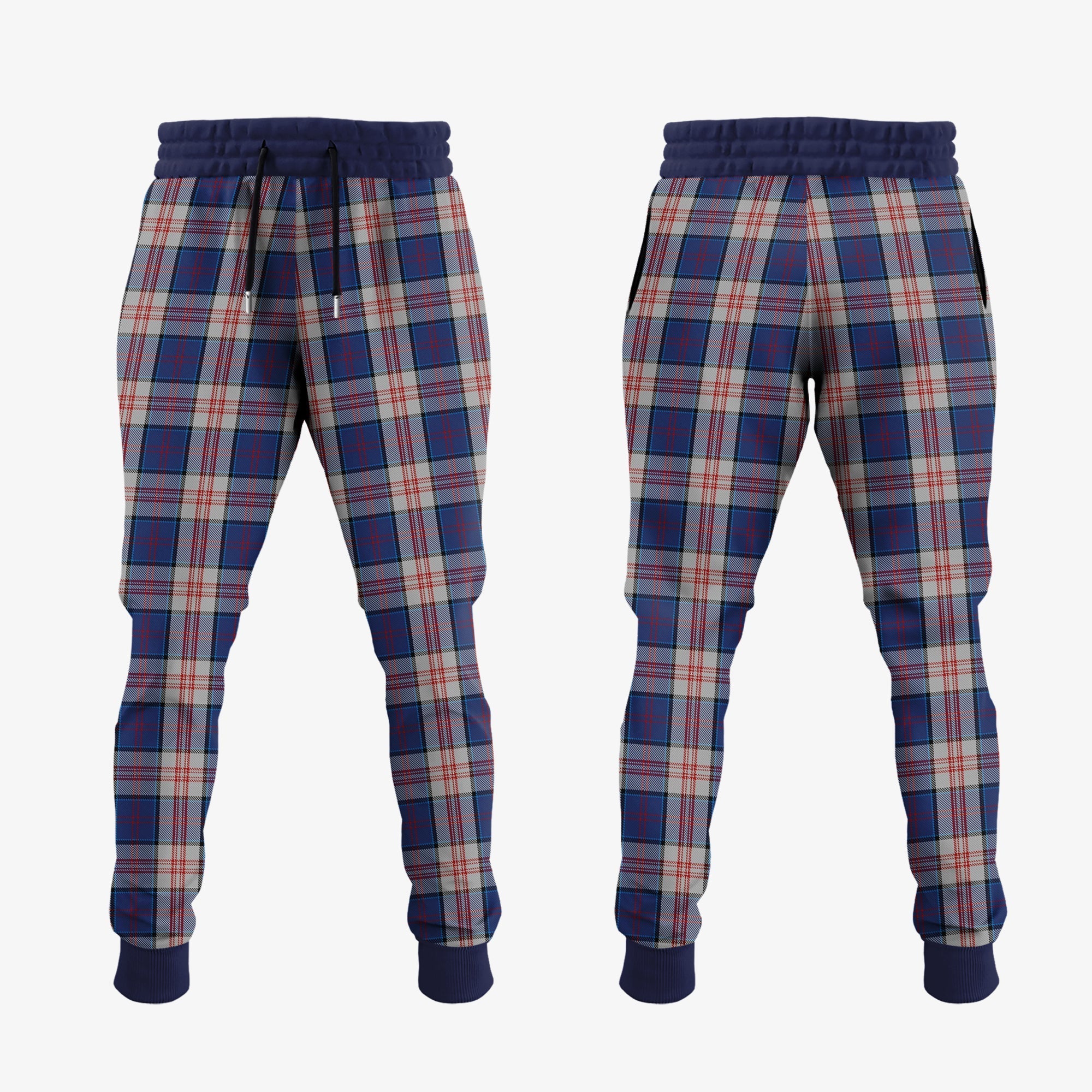 Stewart Of Appin Hunting Dress Tartan Crest Jogger Sweatpants