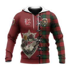 Stewart of Atholl Tartan Hoodie - Lion Rampant And Celtic Thistle Style