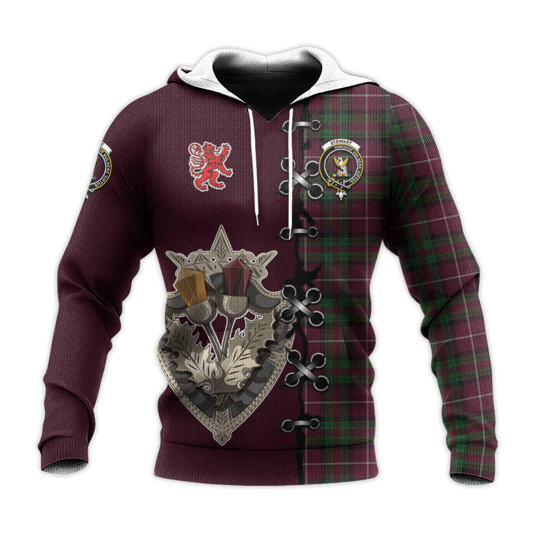 Stewart of Bute Hunting Tartan Hoodie - Lion Rampant And Celtic Thistle Style