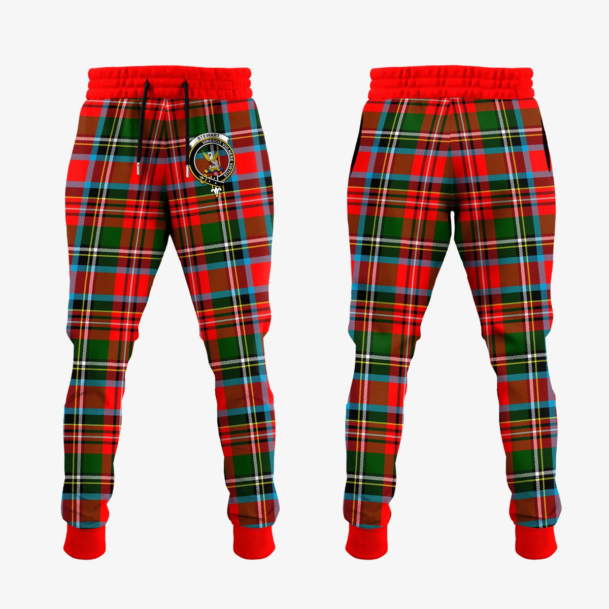 Stewart Royal Tartan Crest Jogger Sweatpants