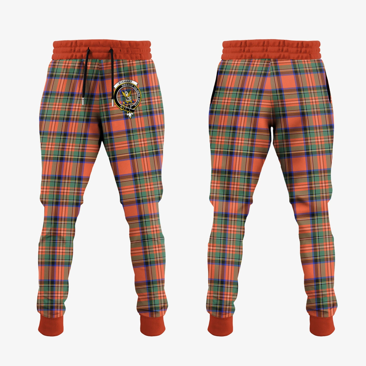 Stewart Royal Ancient Tartan Crest Jogger Sweatpants