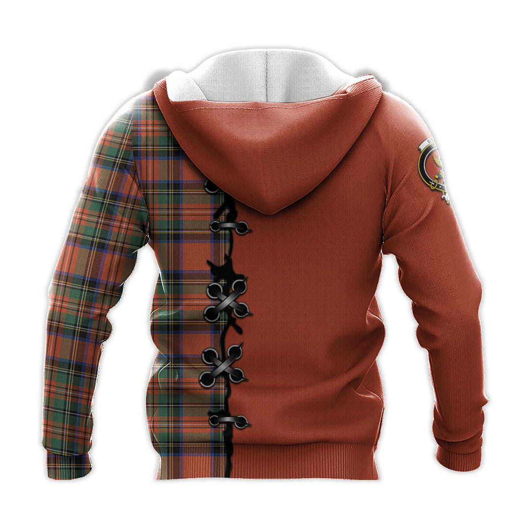 Stewart Royal Ancient Tartan Hoodie - Lion Rampant And Celtic Thistle Style