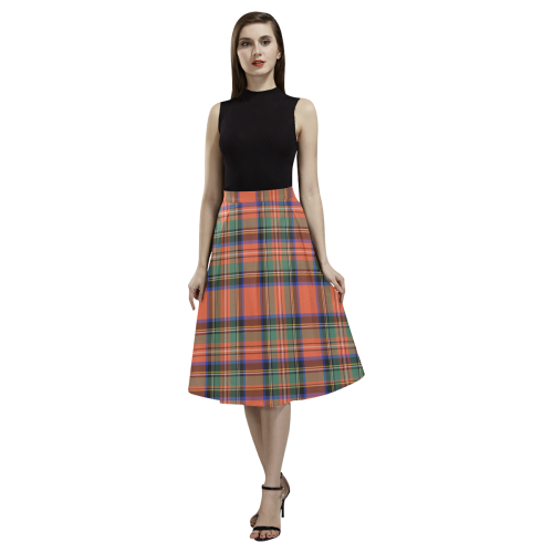 Stewart Royal Ancient Tartan Aoede Crepe Skirt