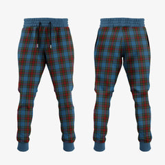 Stewart Royal Blue Tartan Crest Jogger Sweatpants