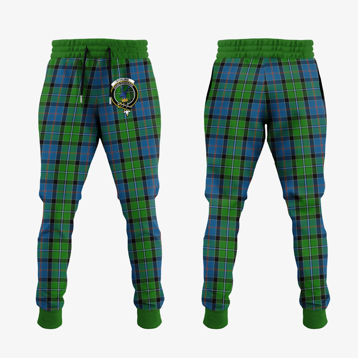 Stirling Tartan Crest Jogger Sweatpants