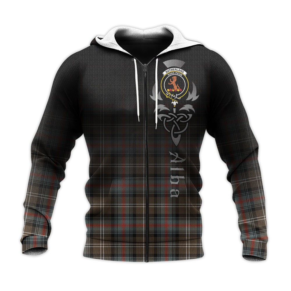 Sutherland Weathered Tartan Hoodie - Alba Celtic Style