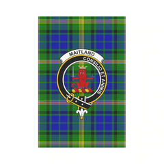 Maitland Tartan Crest Garden Flag