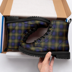 More (Muir) Tartan Leather Boots