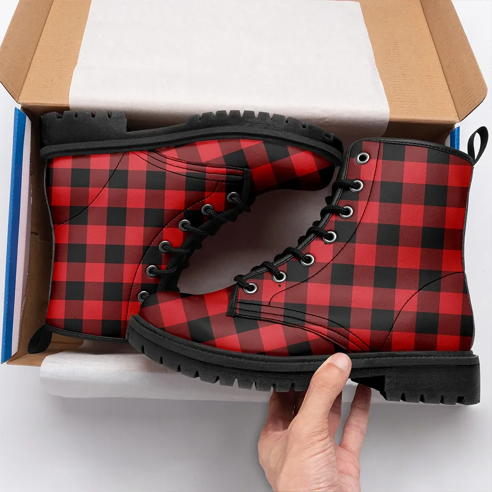 Rob Roy MacGregor Modern Tartan Leather Boots