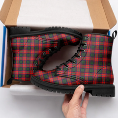 Roxburgh District Tartan Leather Boots