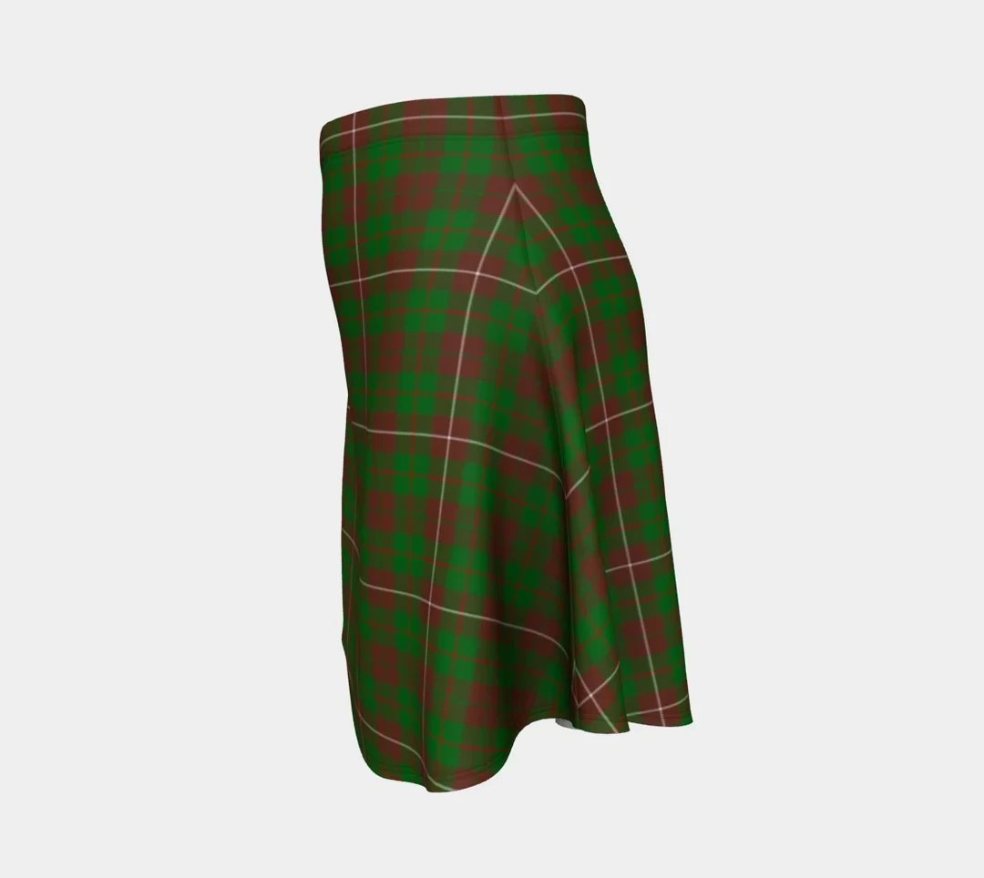 MacKinnon Hunting Modern Tartan Flared Skirt