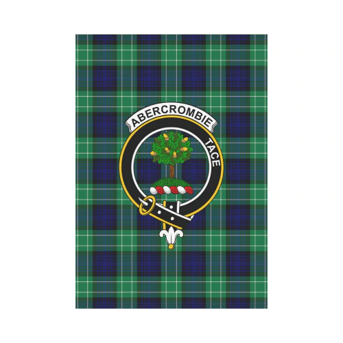 Abercrombie Tartan Crest Garden Flag