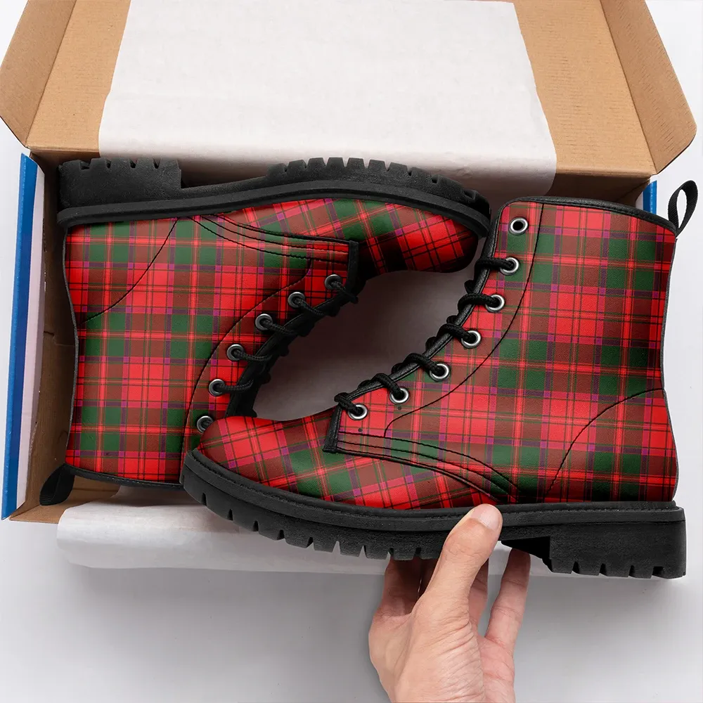 Crief District Tartan Leather Boots