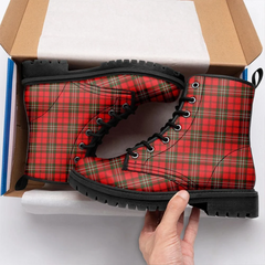 Scott Modern Tartan Leather Boots