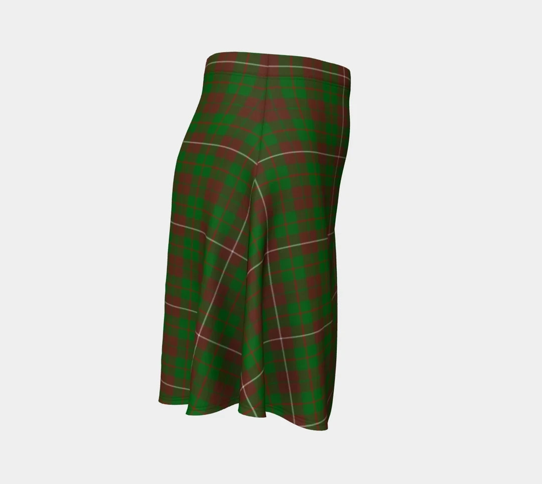 MacKinnon Hunting Modern Tartan Flared Skirt