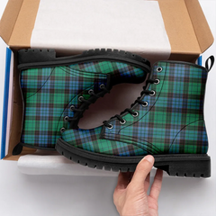 Stewart Old Ancient Tartan Leather Boots